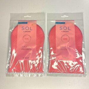 🆕 2 NWT SOL BY JERGENS SUNLESS SUMMER TANNING BODY APPLICATOR MITT